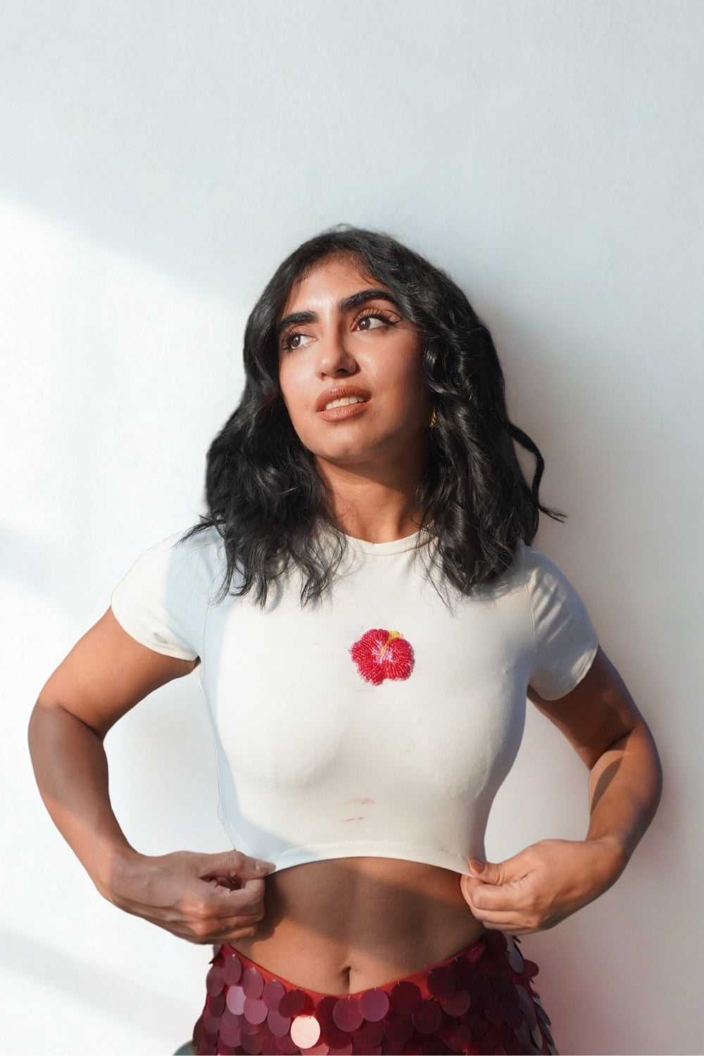 Lea X KYT White Baby Tee