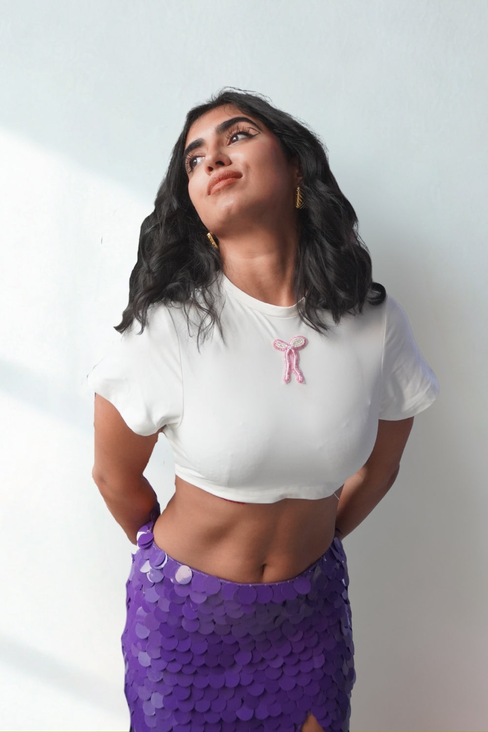 Lea X KYT White Baby Tee