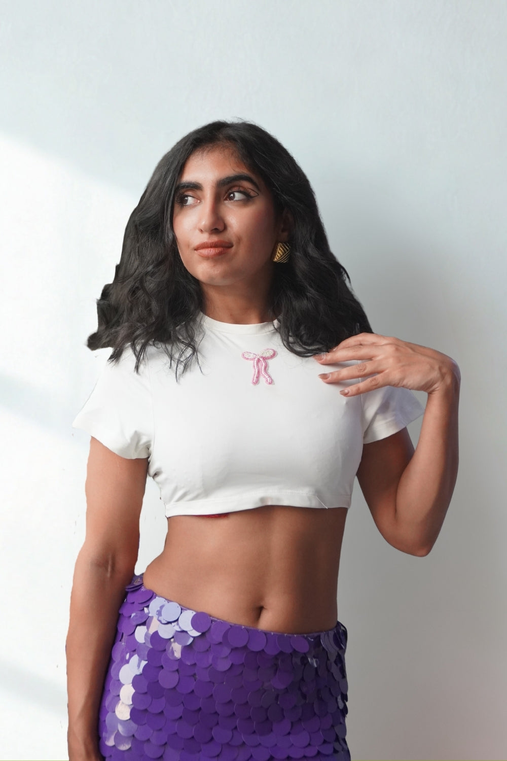 Lea X KYT White Baby Tee