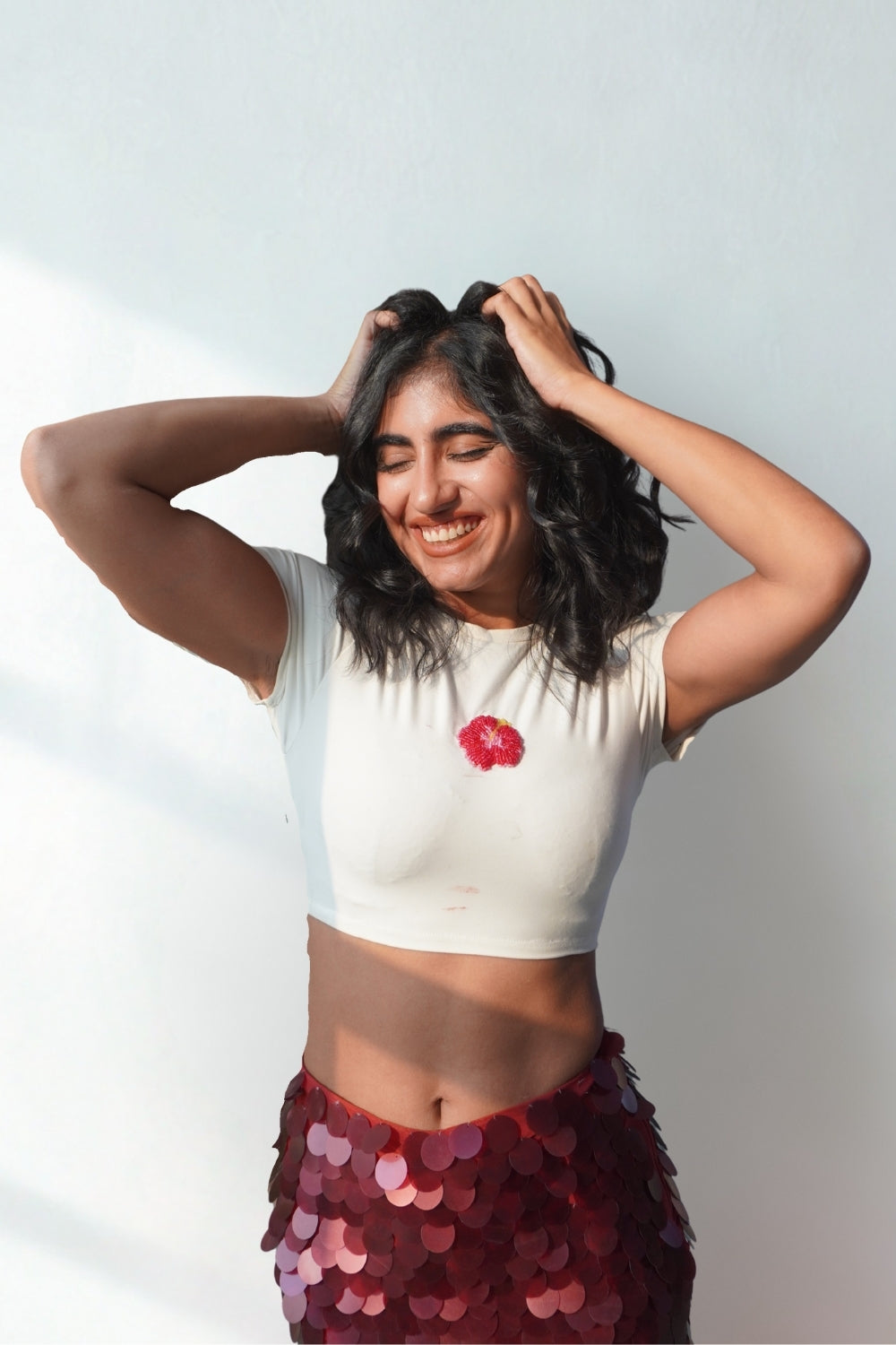 Lea X KYT White Baby Tee