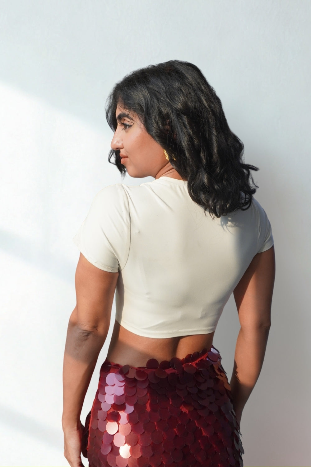 Lea X KYT White Baby Tee