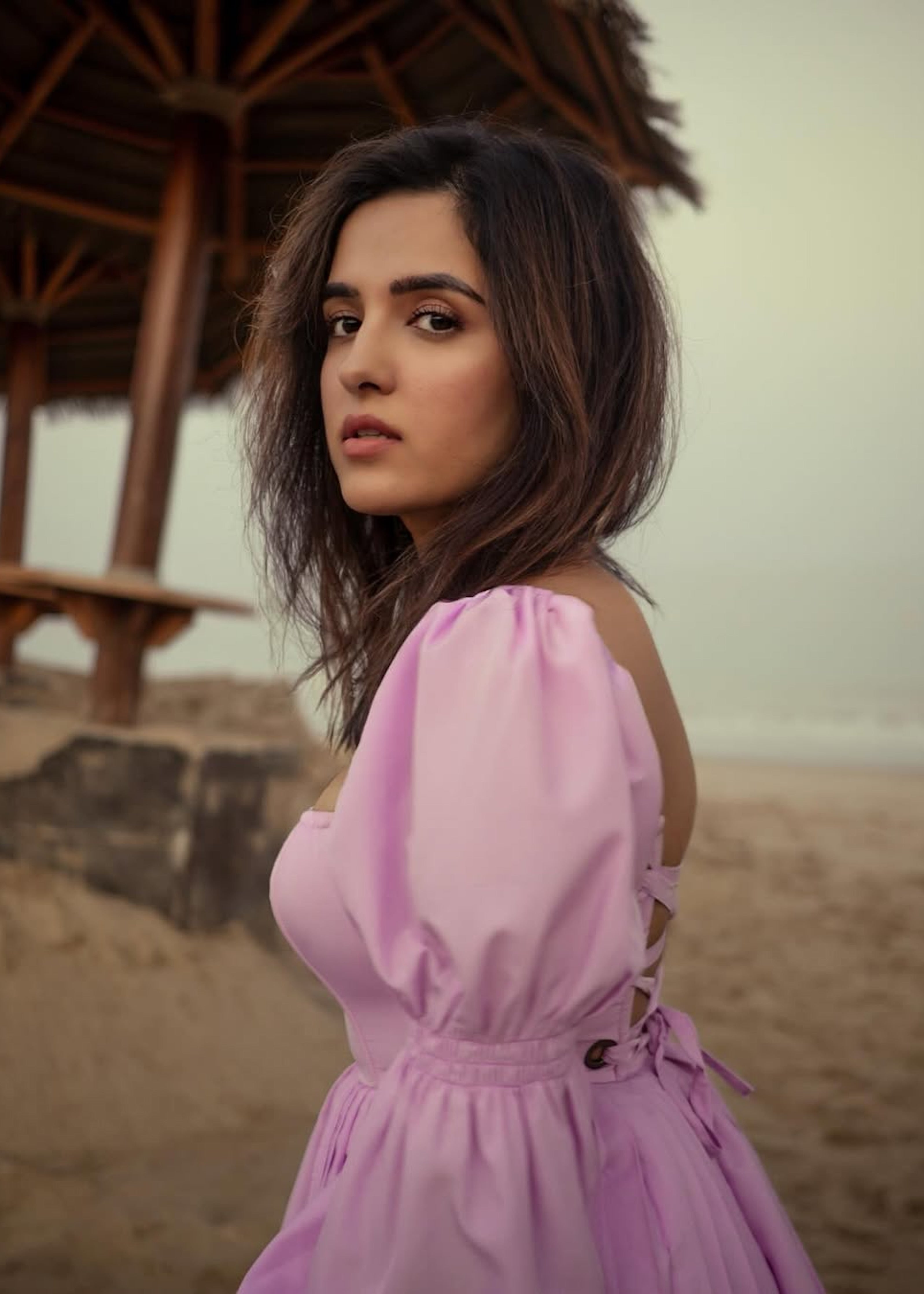 Pixie Lavender Puff Corset Dress