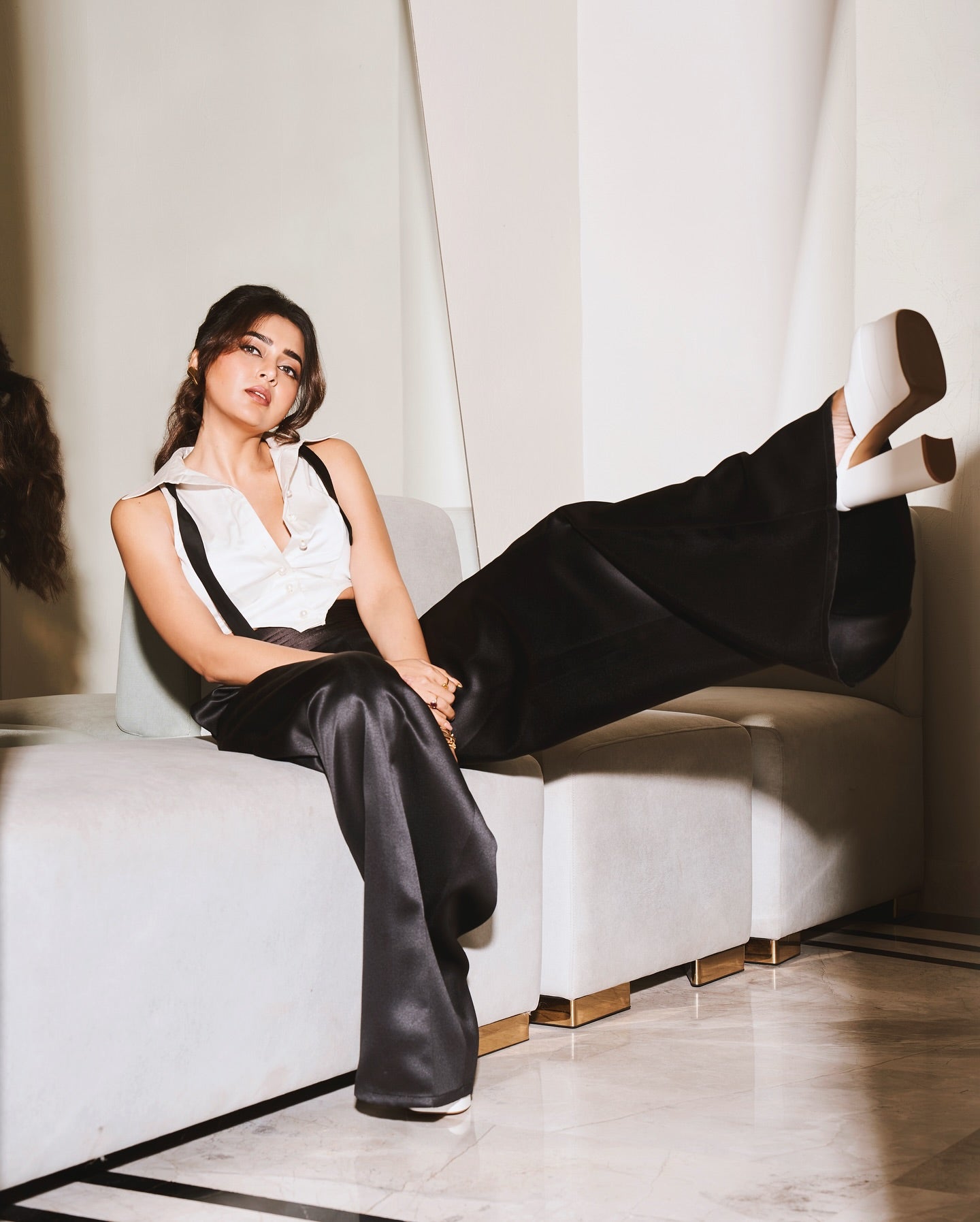 Maddie Black High-Waisted Pants