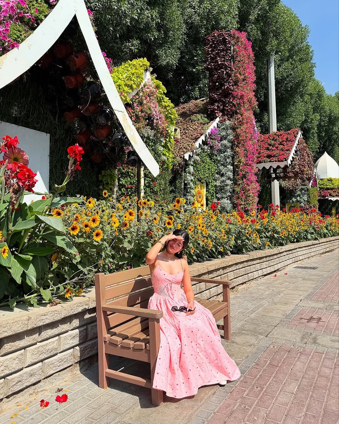 Brynlee Baby Pink Floral Printed Corset Midi Dress