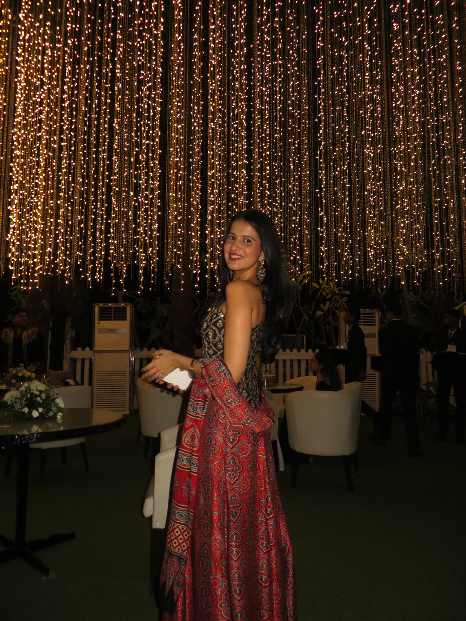 Rhea Ajrakh Hand Embroidered Corset Gharara Set