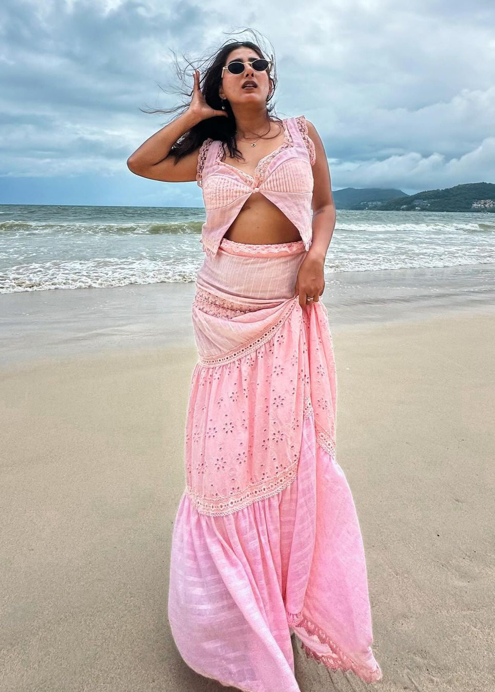 Cotton candy dreams are seriously coming to life with this look