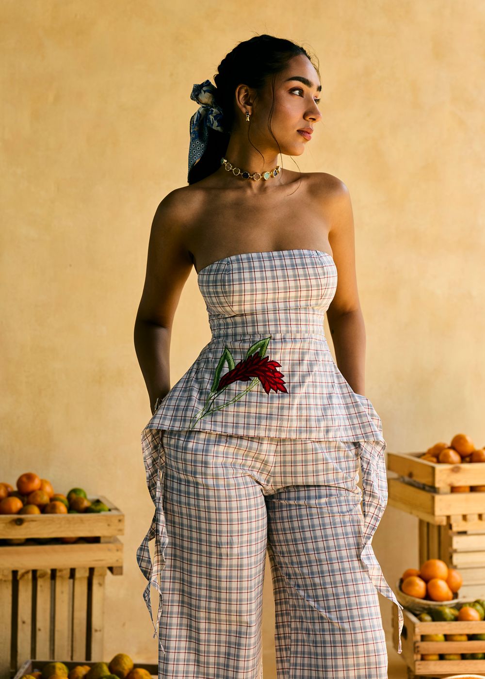 Maple Checkered Cascade Pants