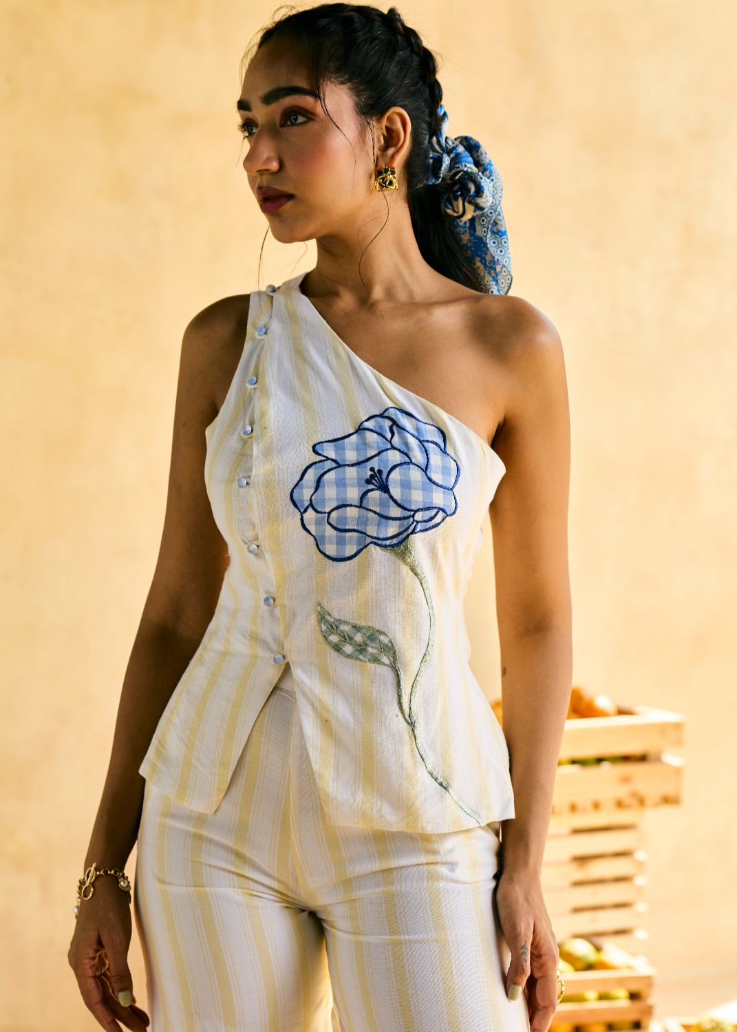 Phool One-Shoulder Top