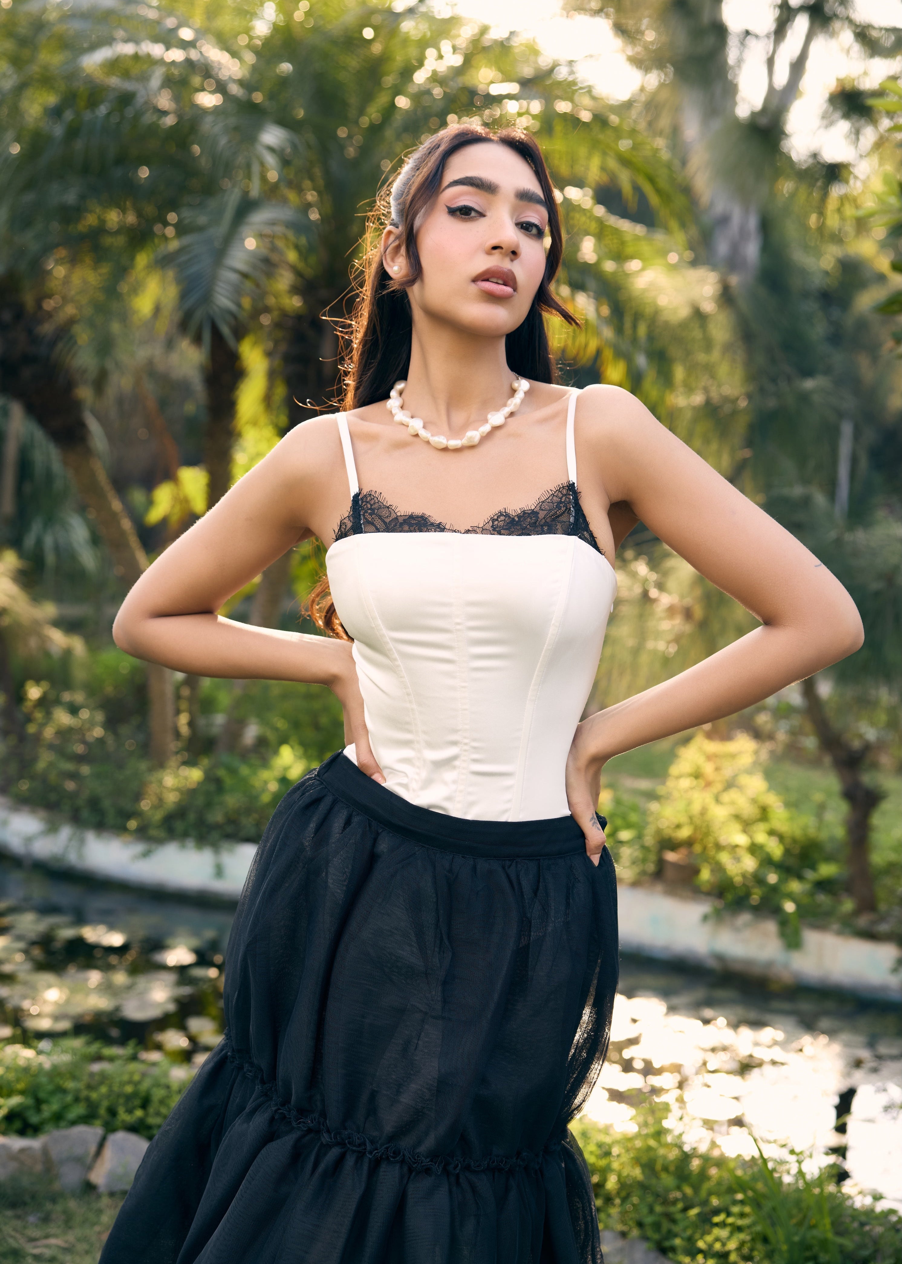 Fredercia Black Puff Tulle Skirt