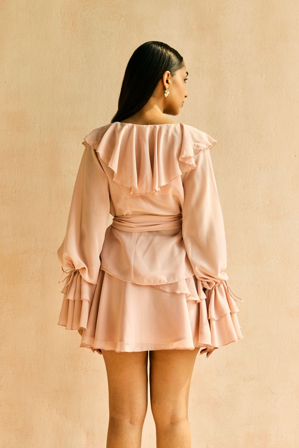 Aviva Ruffle Tie-Up Top