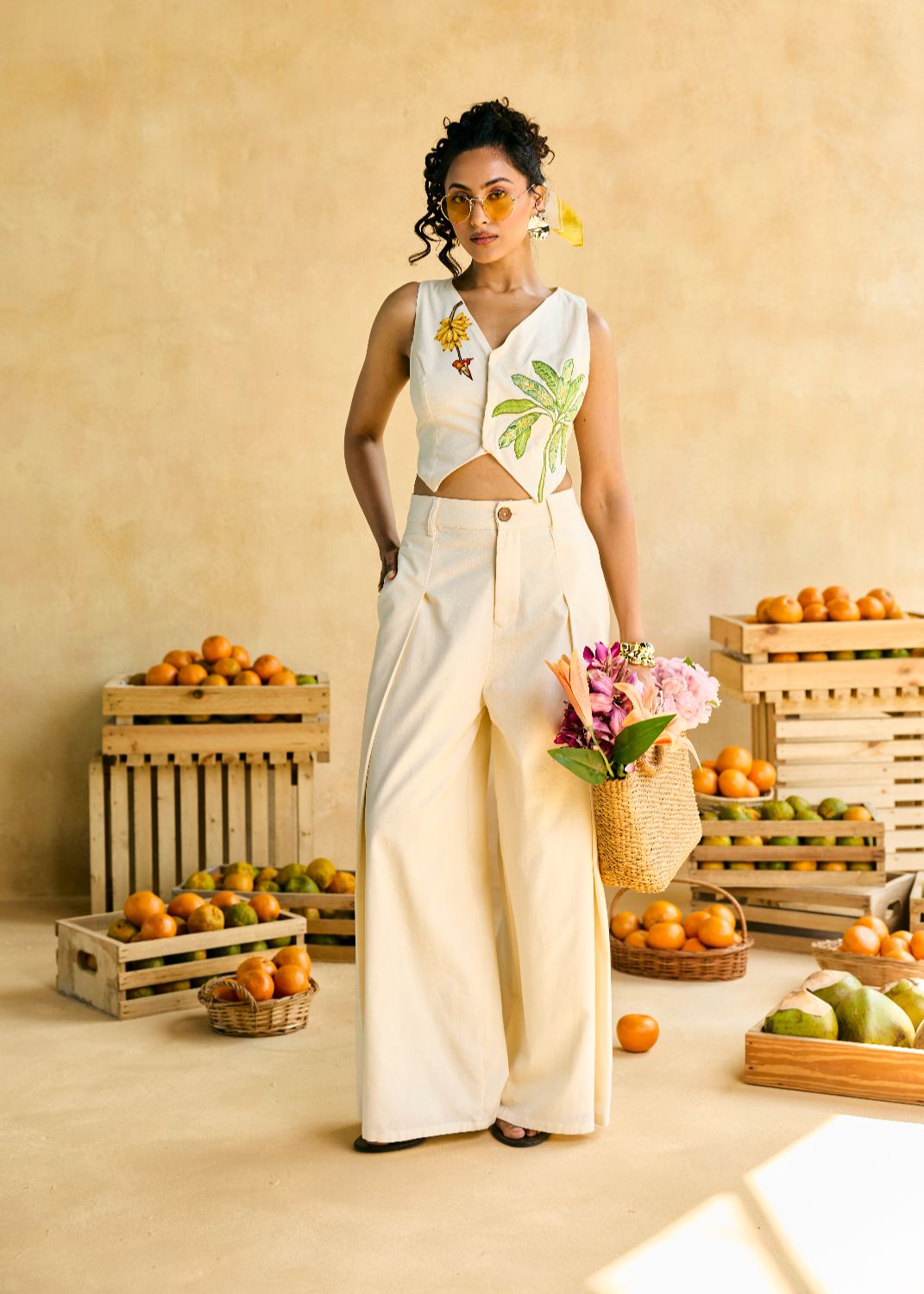 Kelam Phool Embroidered Top