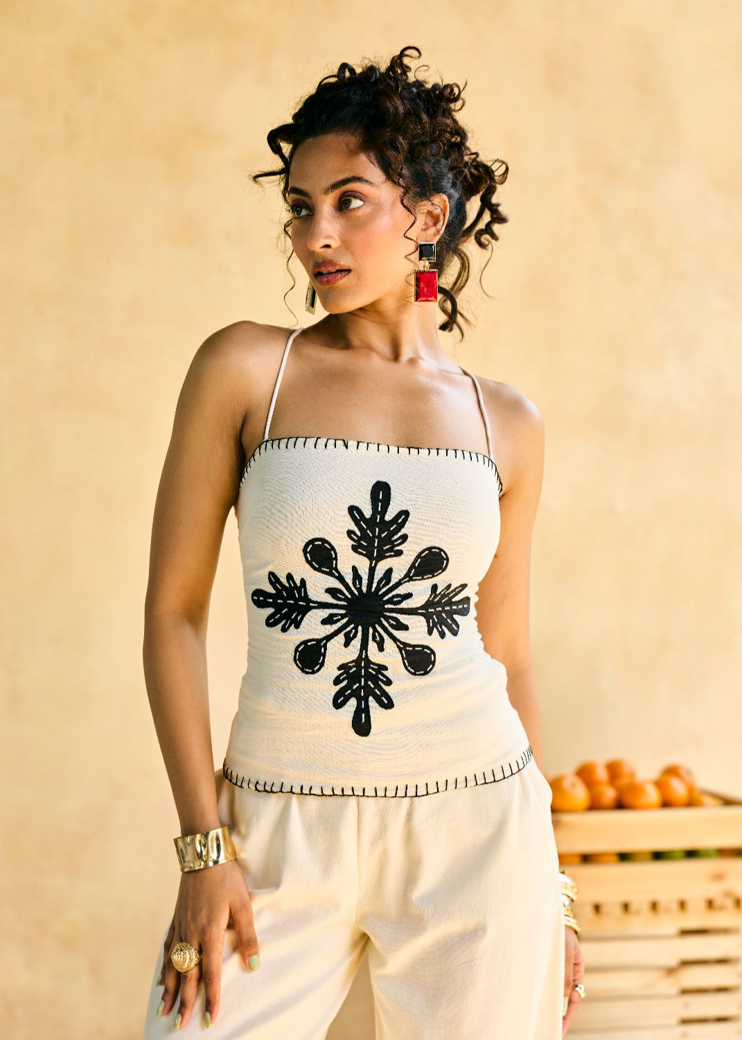 Kala Khatta Embroidered Top