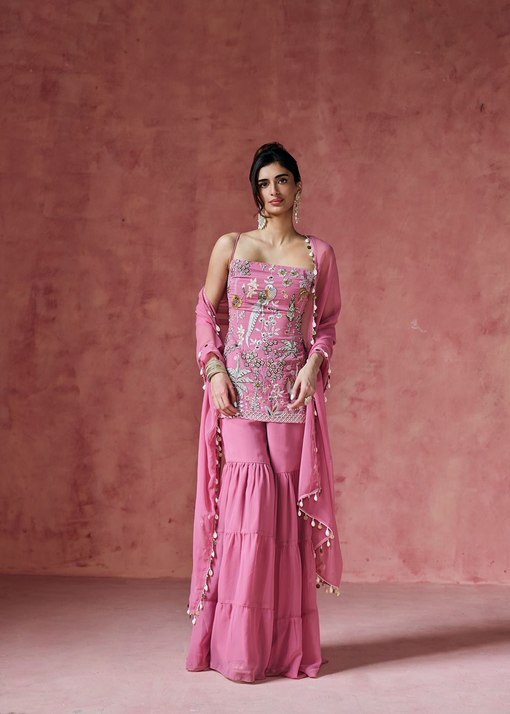 Falak Embroidered Sharara Set