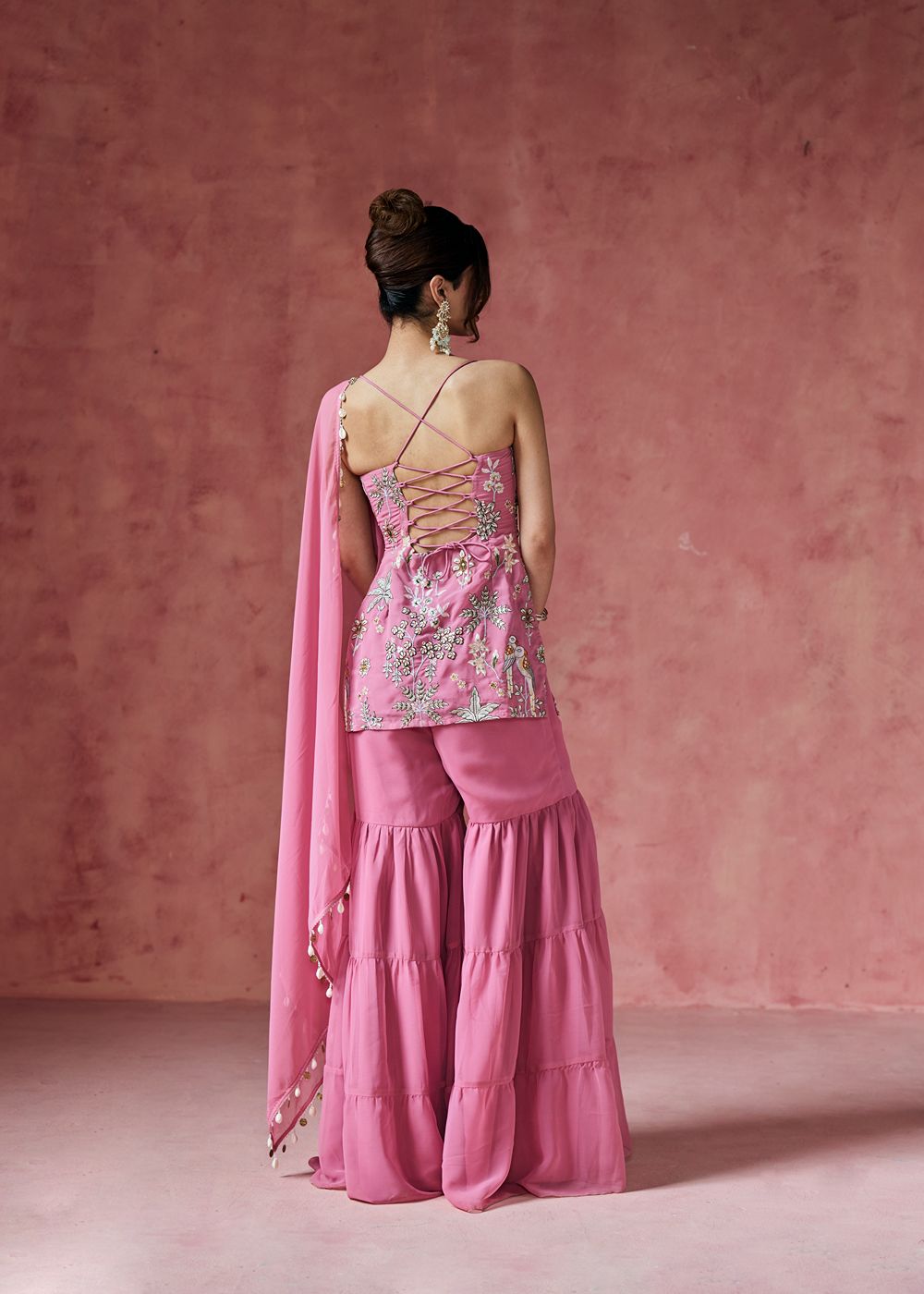 Falak Embroidered Sharara Set