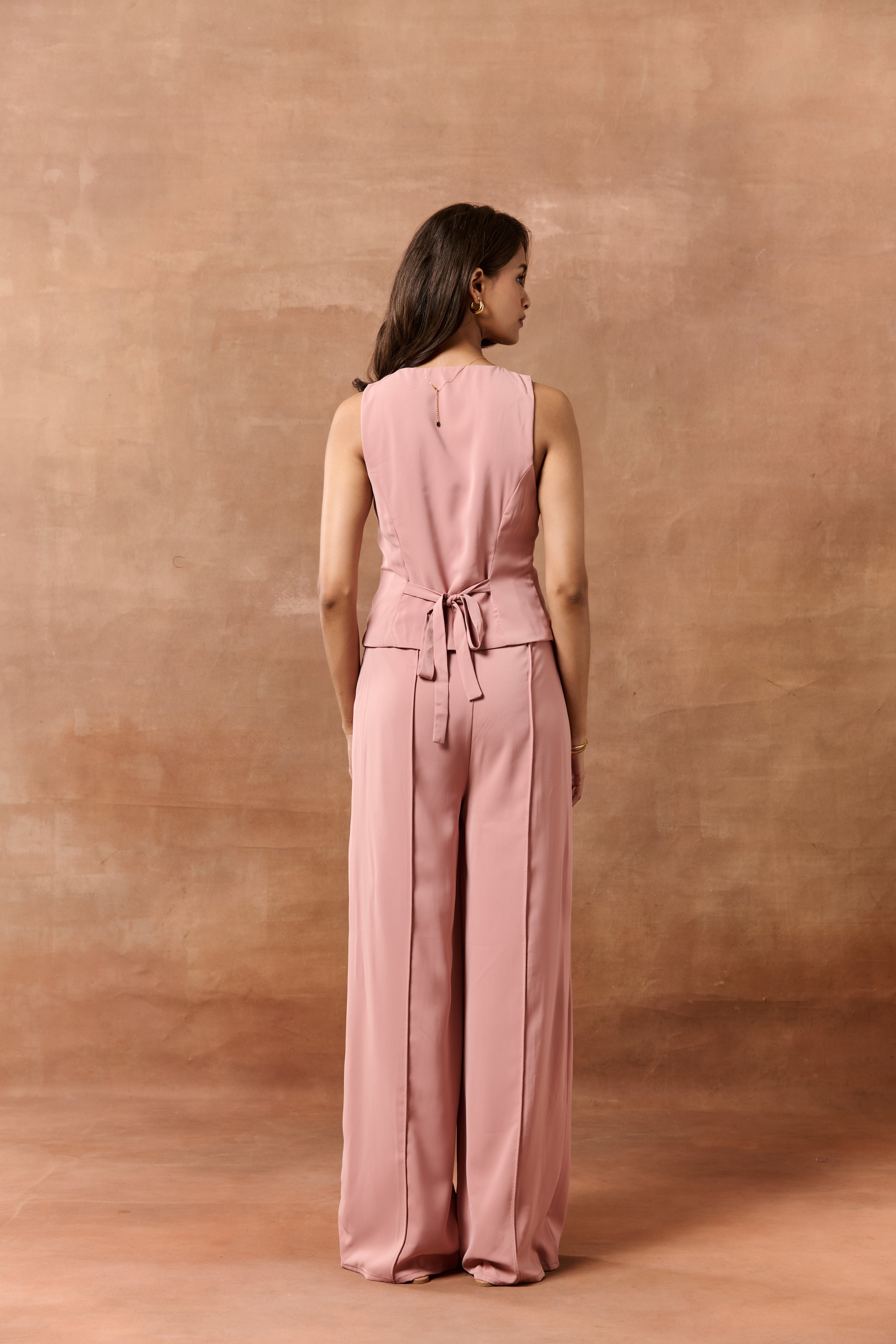 Ardis Mauve High-Waisted Pants
