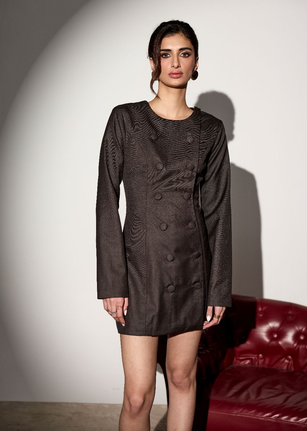 Calla Brown Blazer Dress
