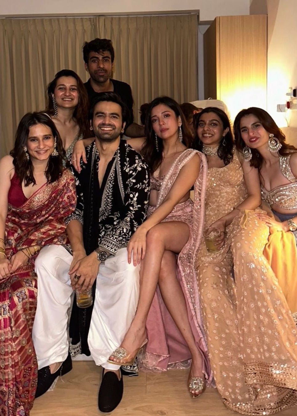 Niyati Blush Pink Embellished Saree