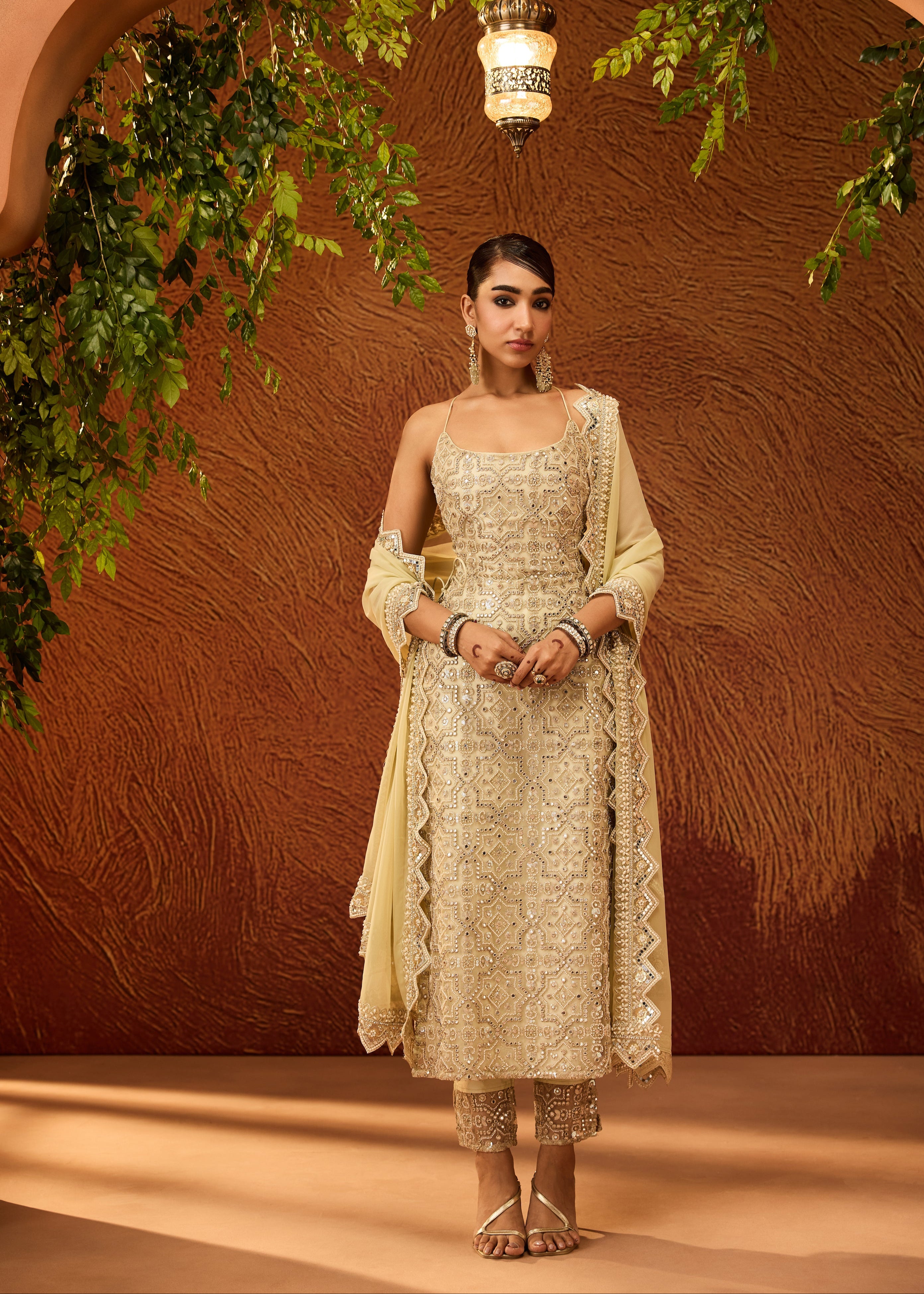 Ryka Mint Green Embroidered Kurta Set