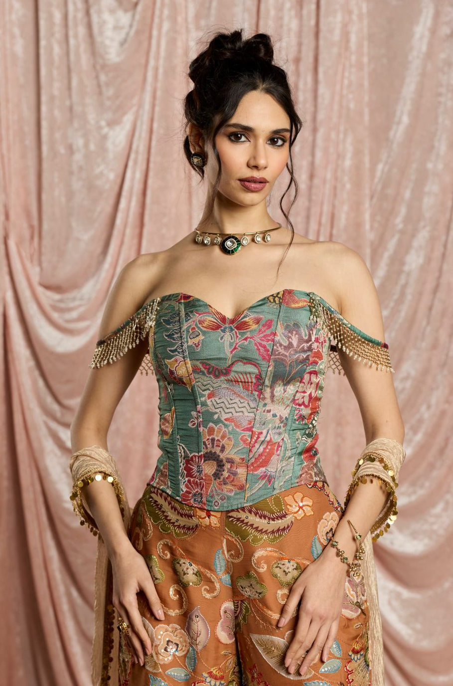 Mehrab Floral Corset