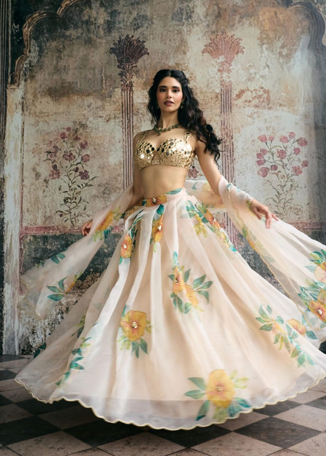 Aarvi Mirror Hand Embroidered Blouse