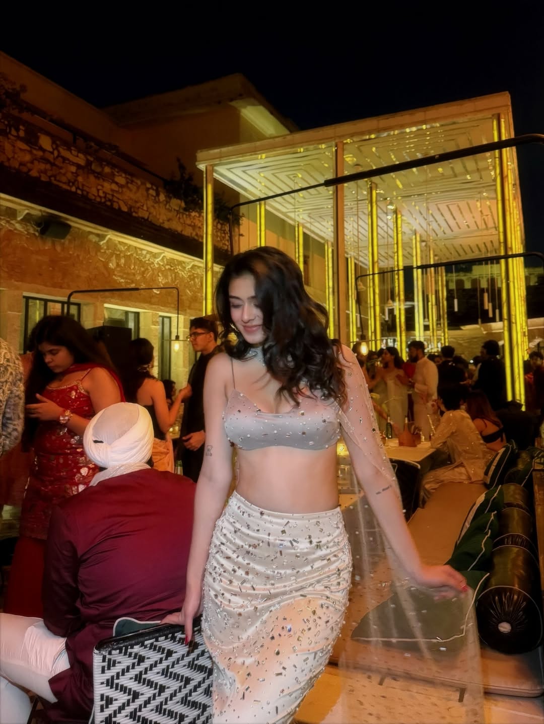 Alfiya Rhinestone Embellished Blouse