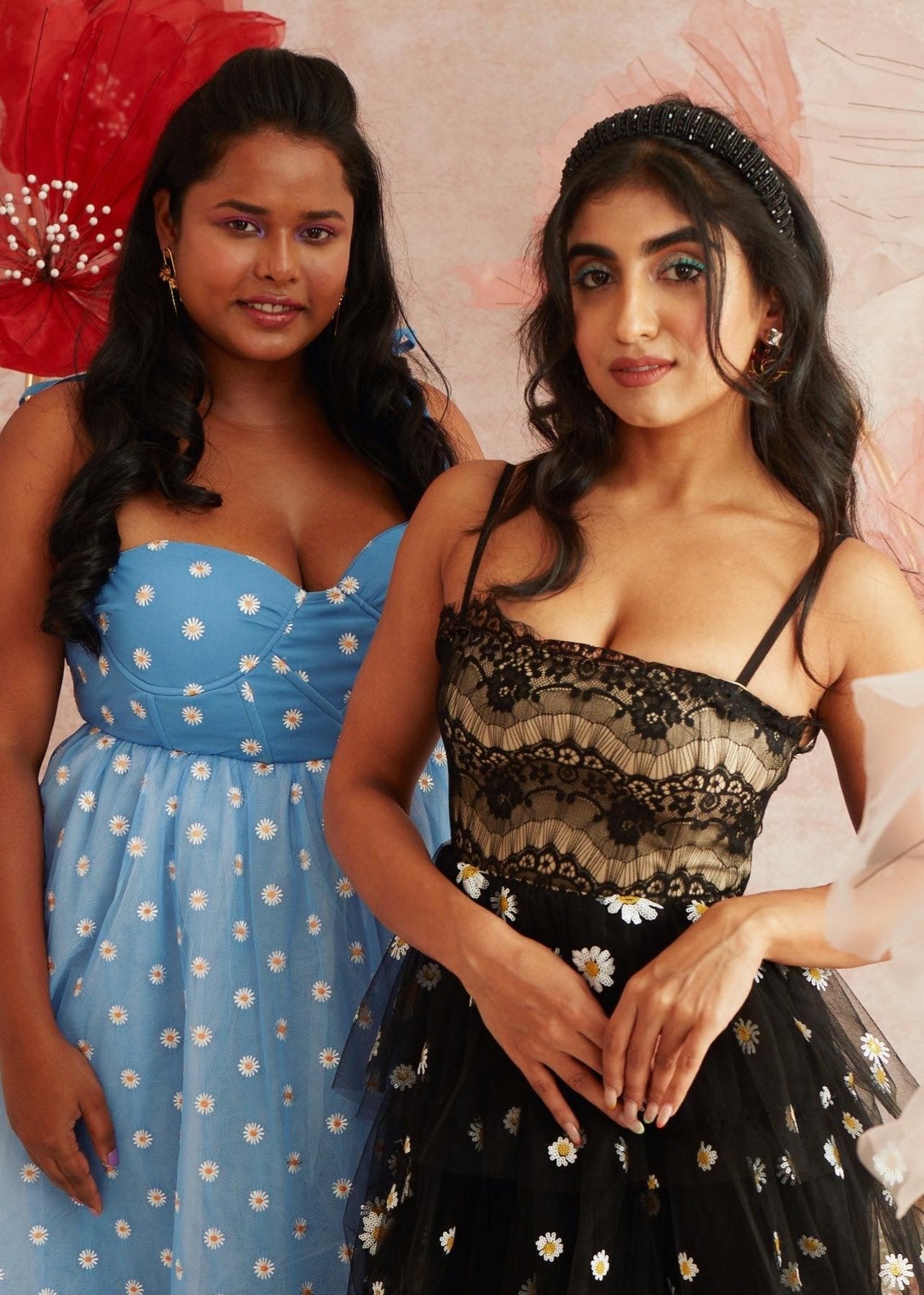 Black tulle Corset Midi