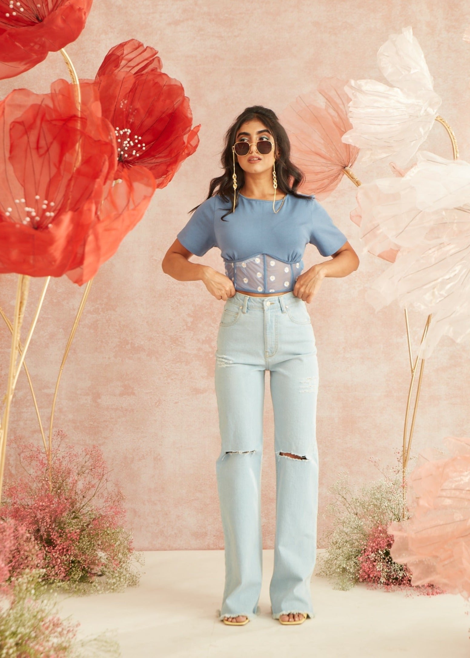 Wide Leg High Waist Jeans