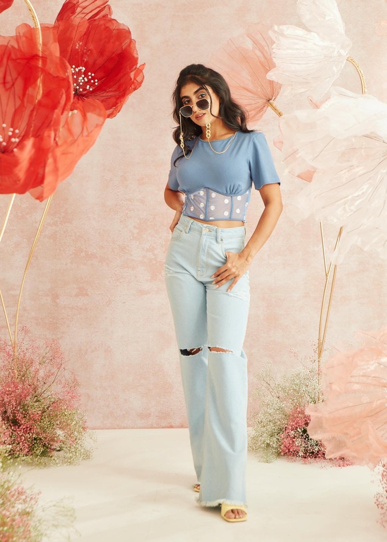 Wide Leg High Waist Jeans