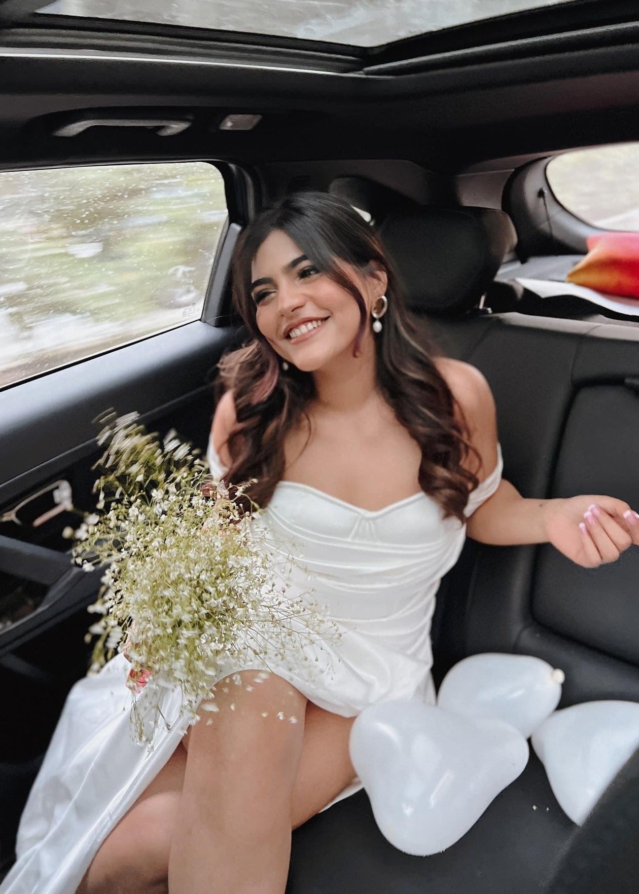 Buy White Satin Corset Gown