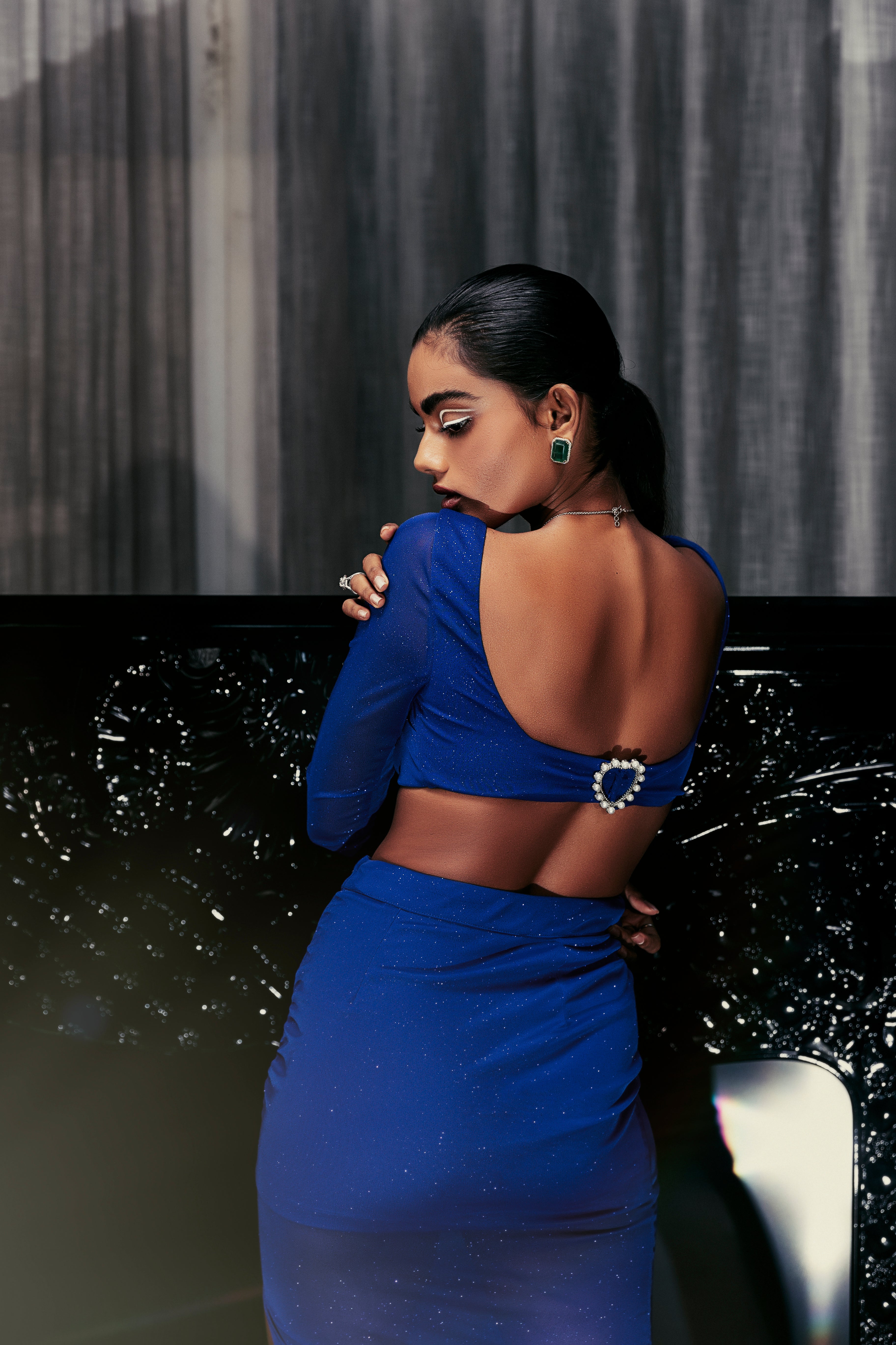 Buy Sapphire Glitter Coord Set