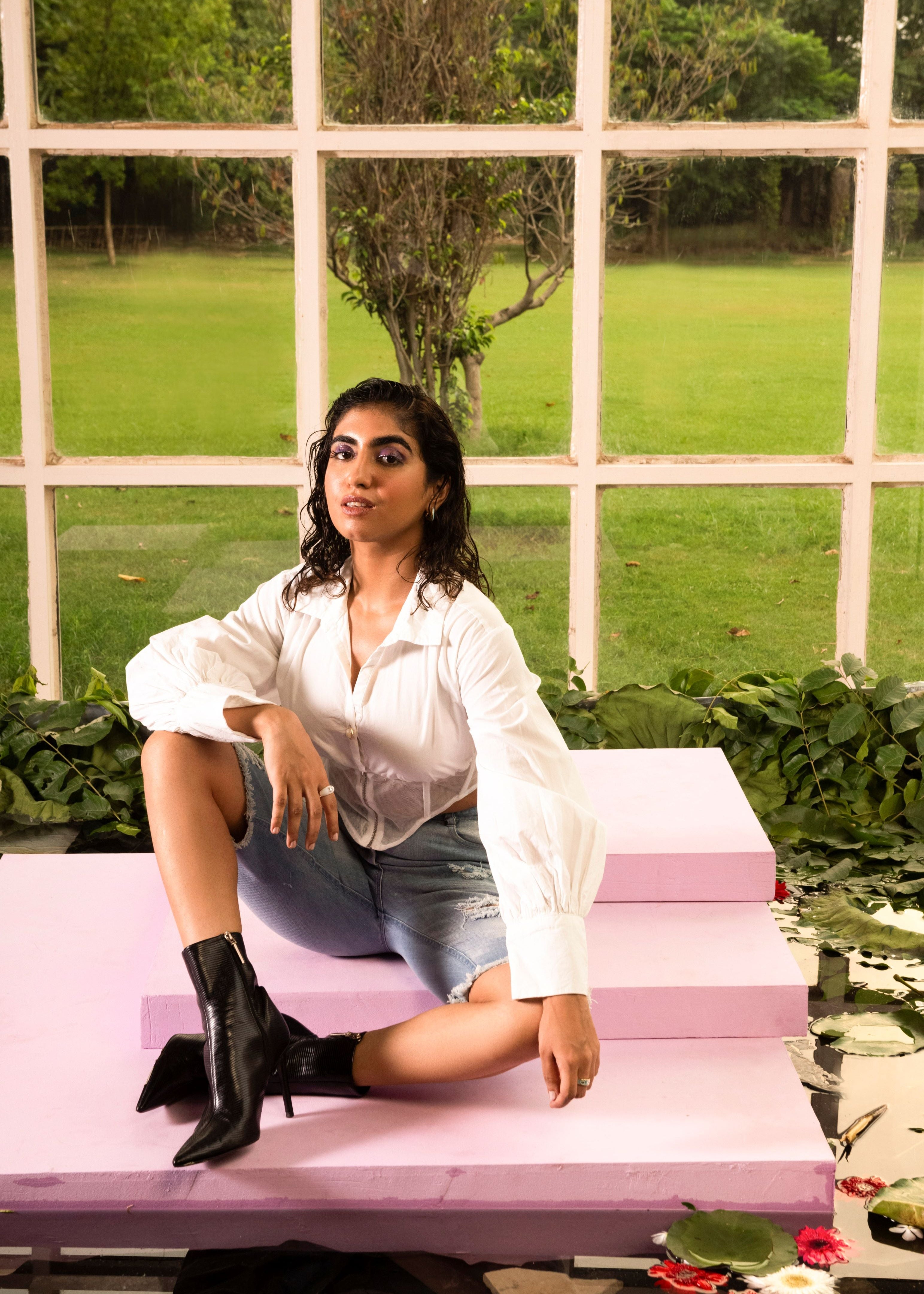 Elenor Mesh Corset Shirt