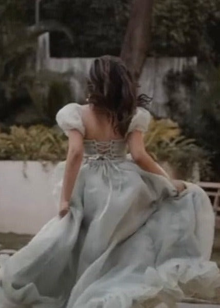 Gia Ruffle Organza Corset Gown