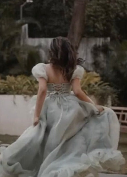 Gia Ruffle Organza Corset Gown