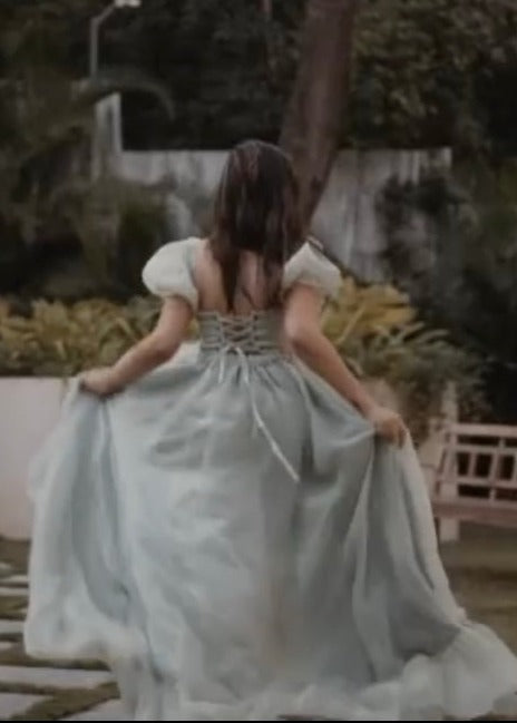 Gia Ruffle Organza Corset Gown