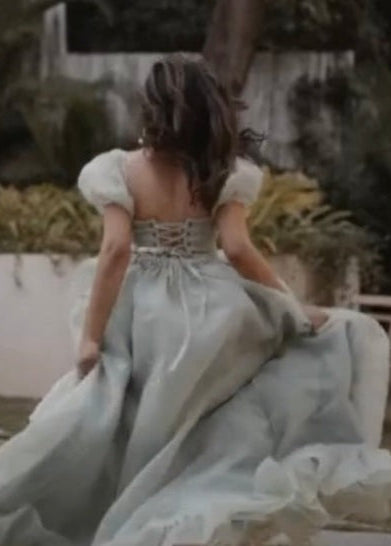 Gia Ruffle Organza Corset Gown