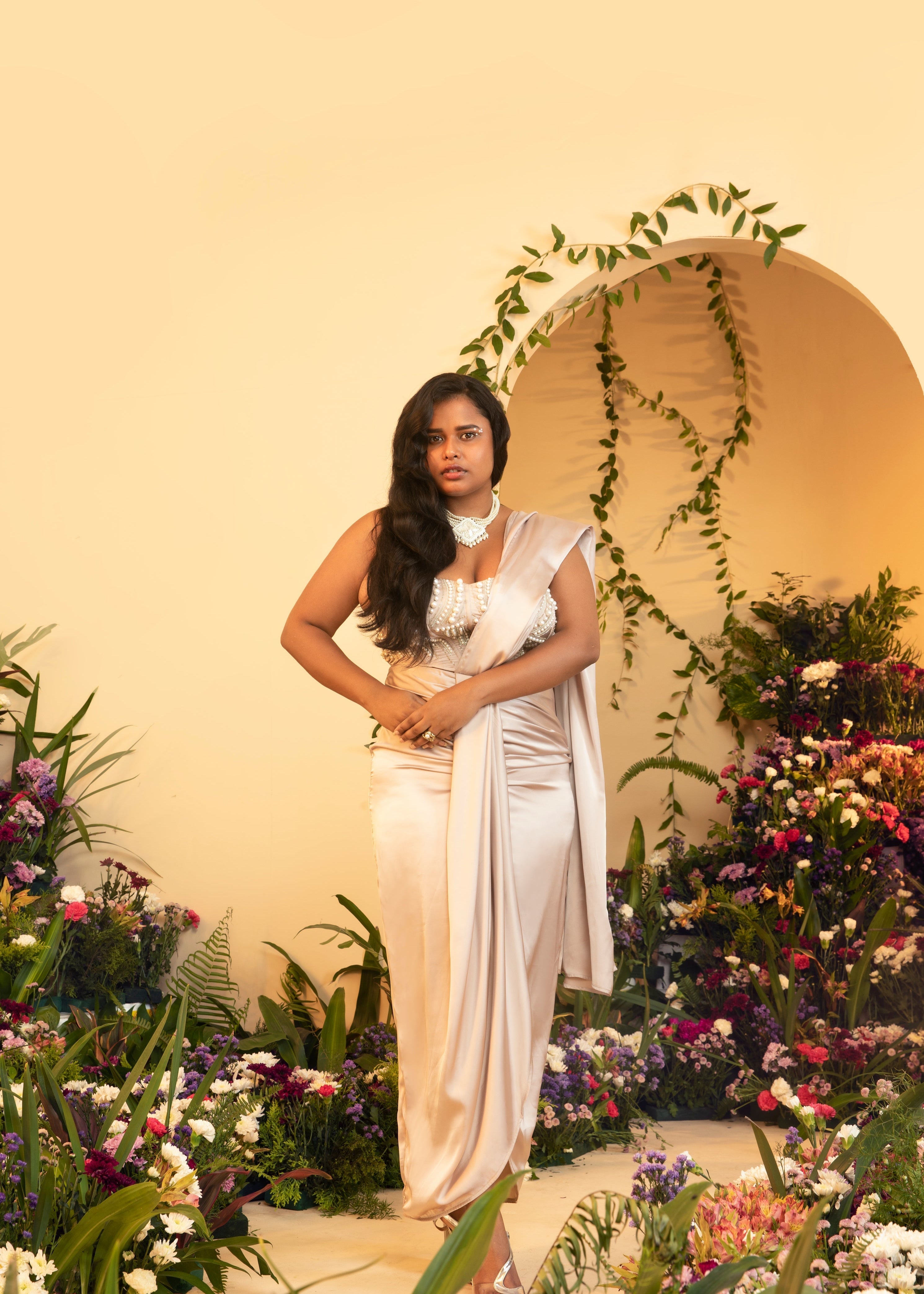 Leila Hand Embroidered Corset Blouse