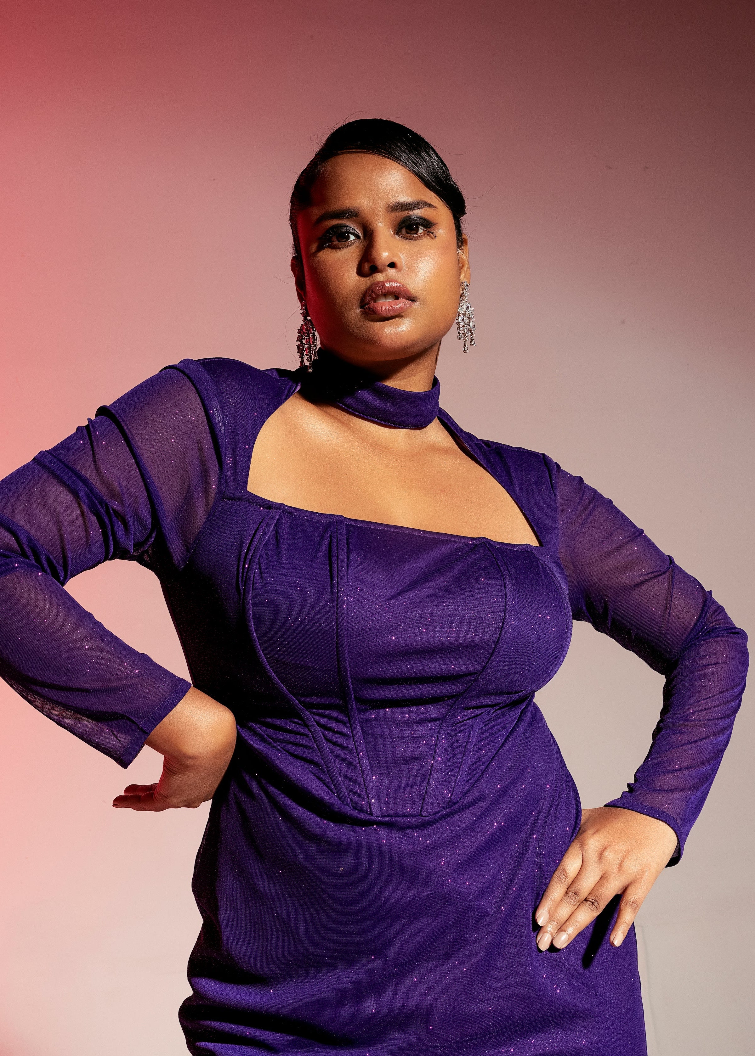 Cutout Midi Corset Dress