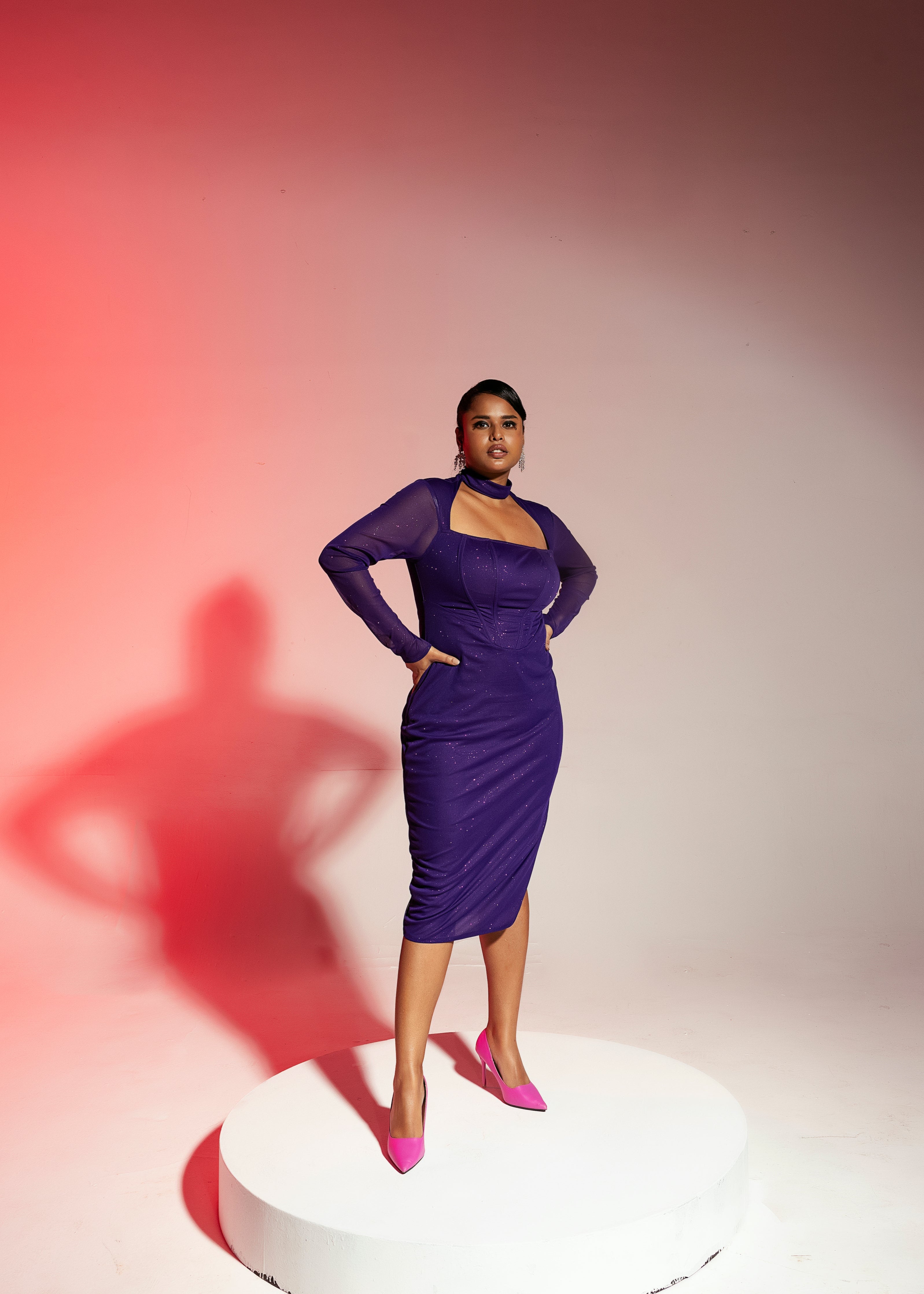 Cutout Midi Corset Dress