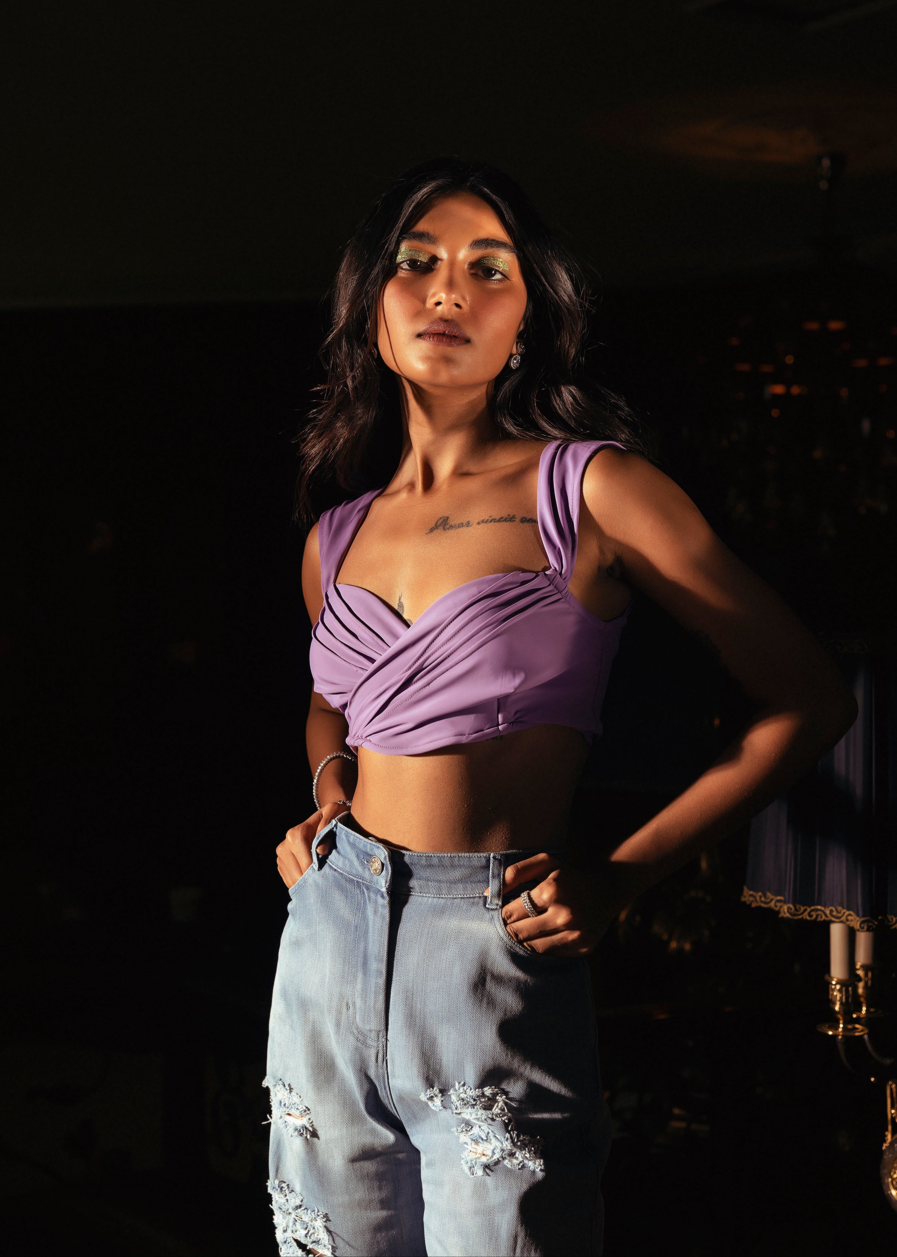 Buy Our Marcella Lavender Bralette Top