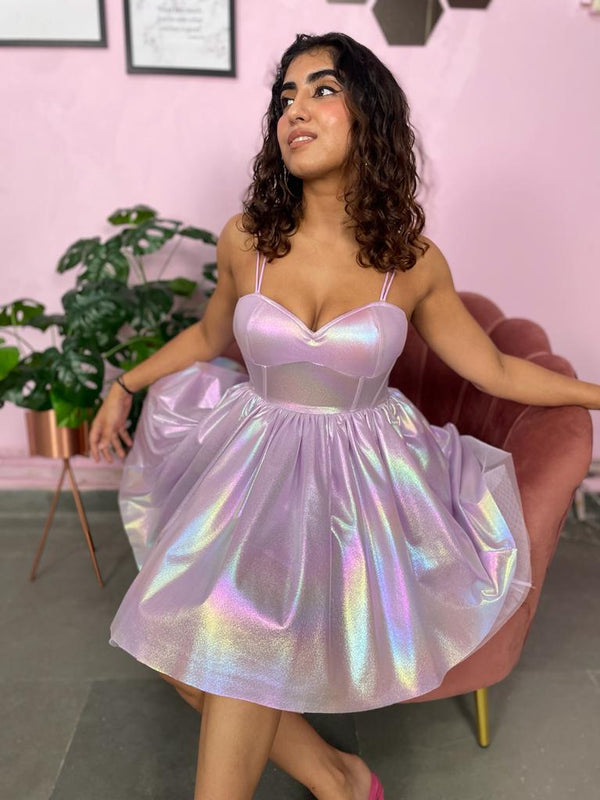  Lavender Lurex dress