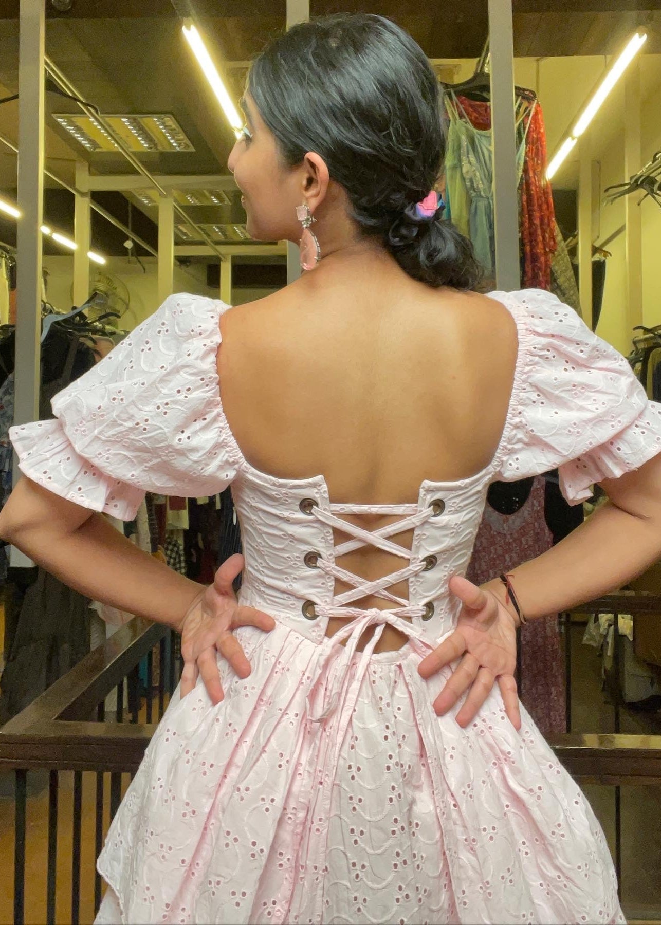 Pink Puff Corset Dress