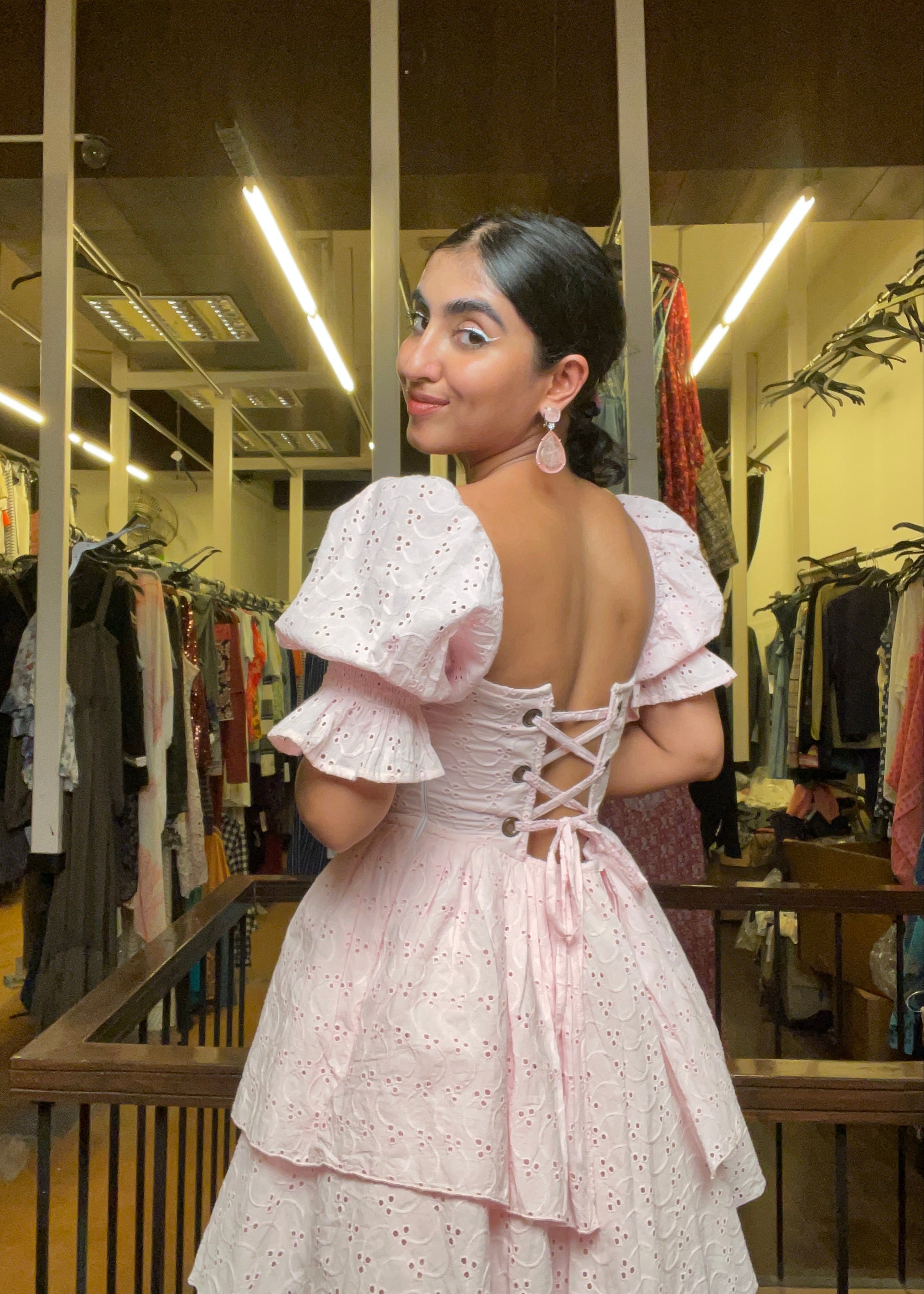 Pink Puff Corset Dress