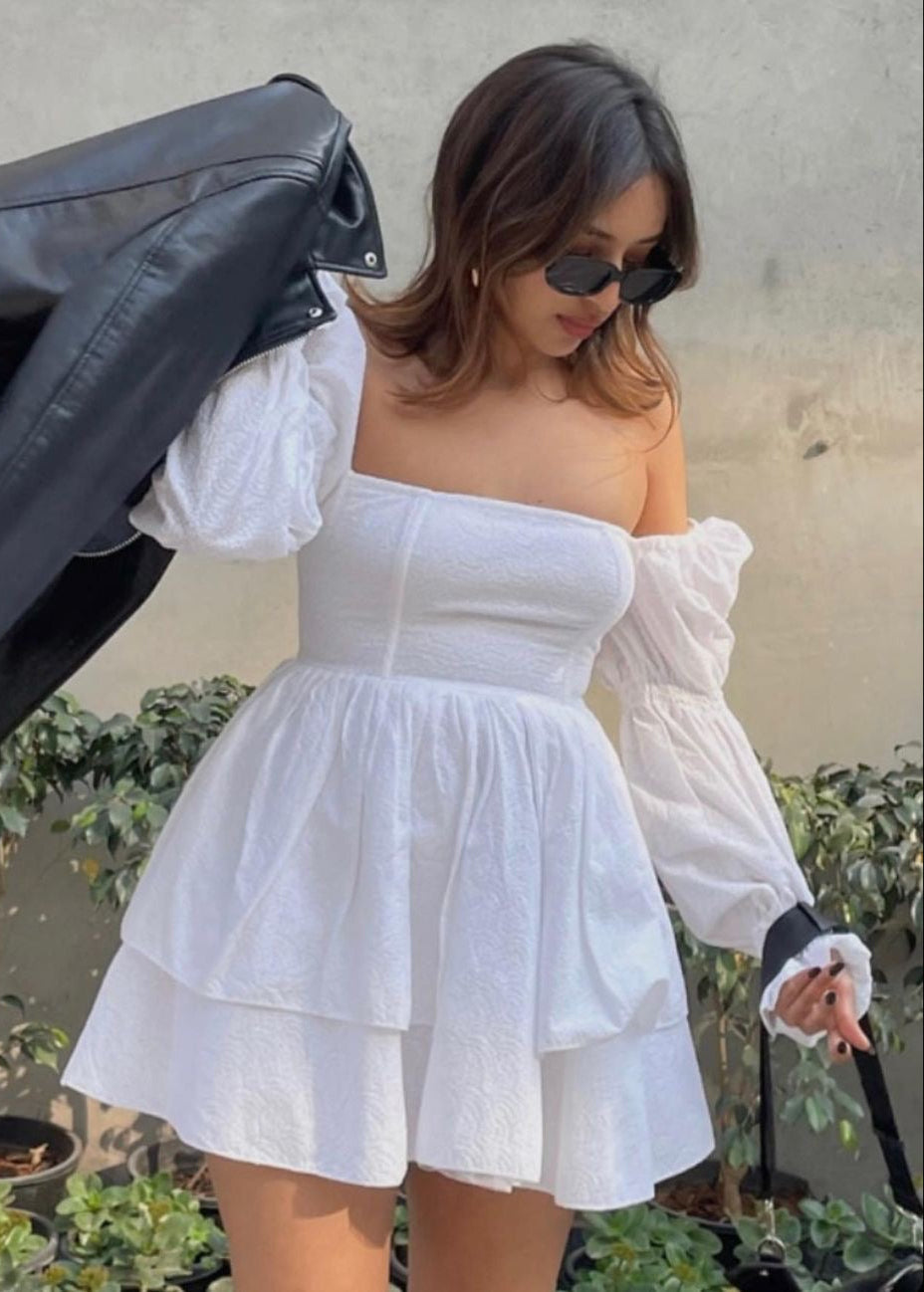 white dress