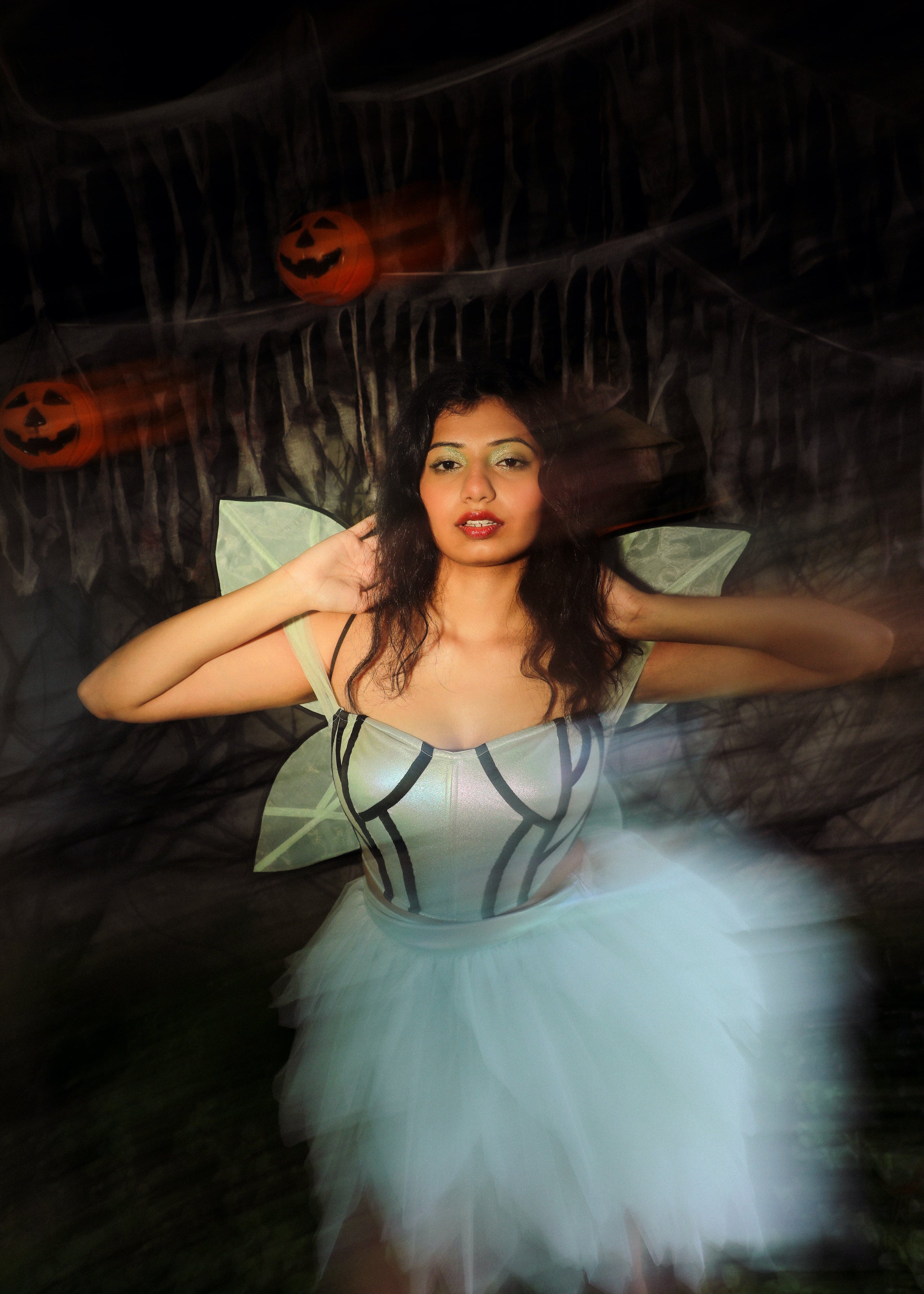 Roxy Sage Green Iridescent Corset Set