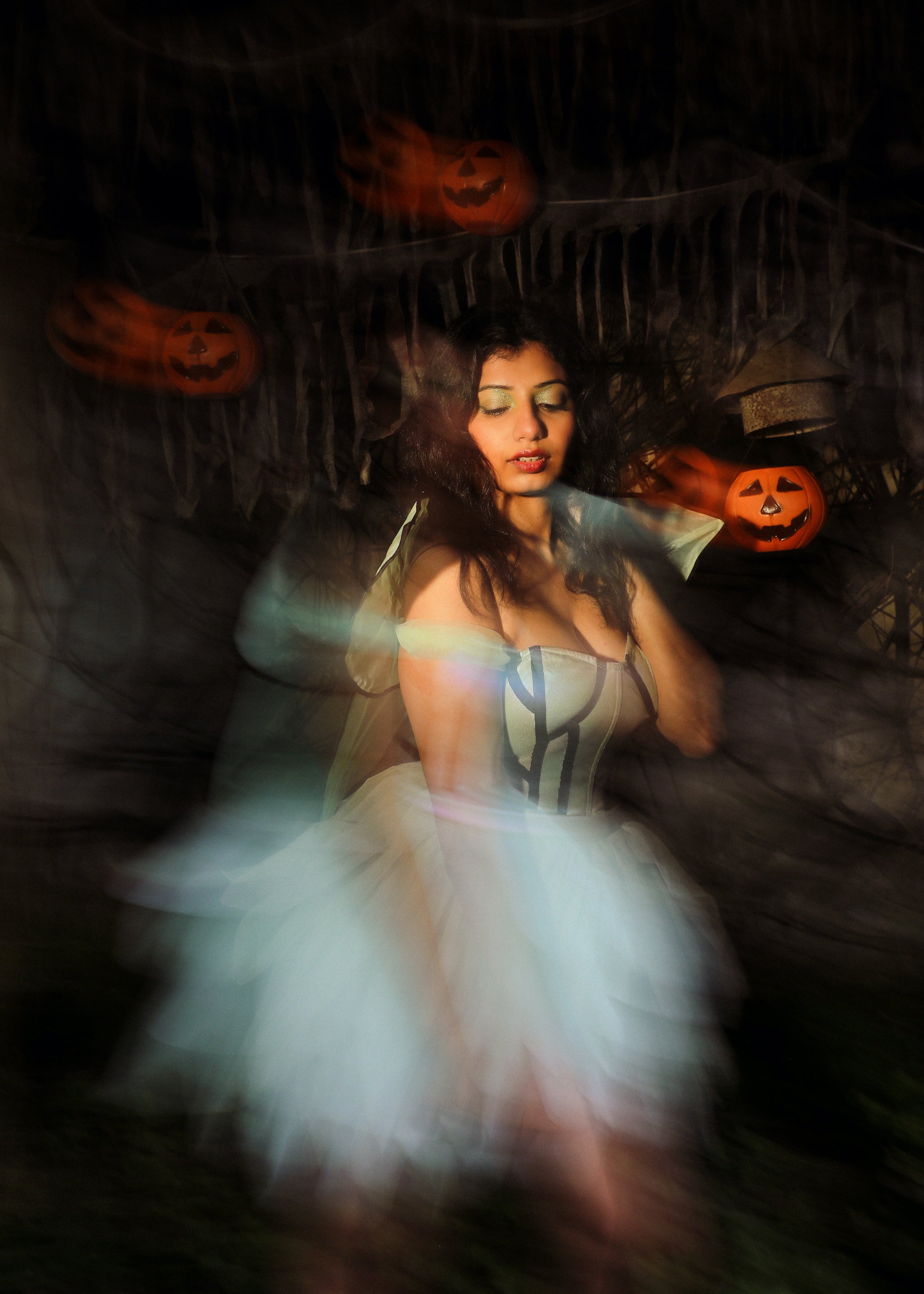 Roxy Sage Green Iridescent Corset Set