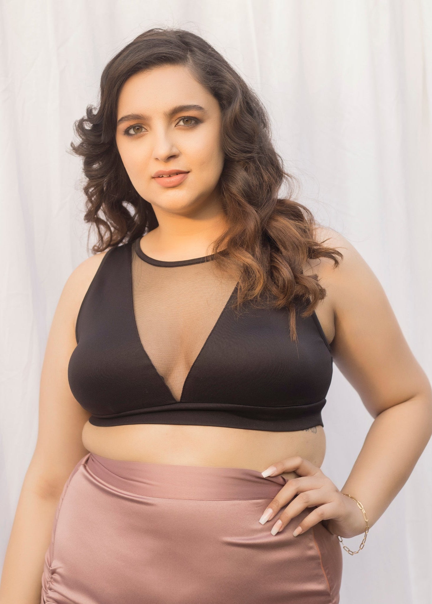 Buy Our Sophie Black Mesh Bralette