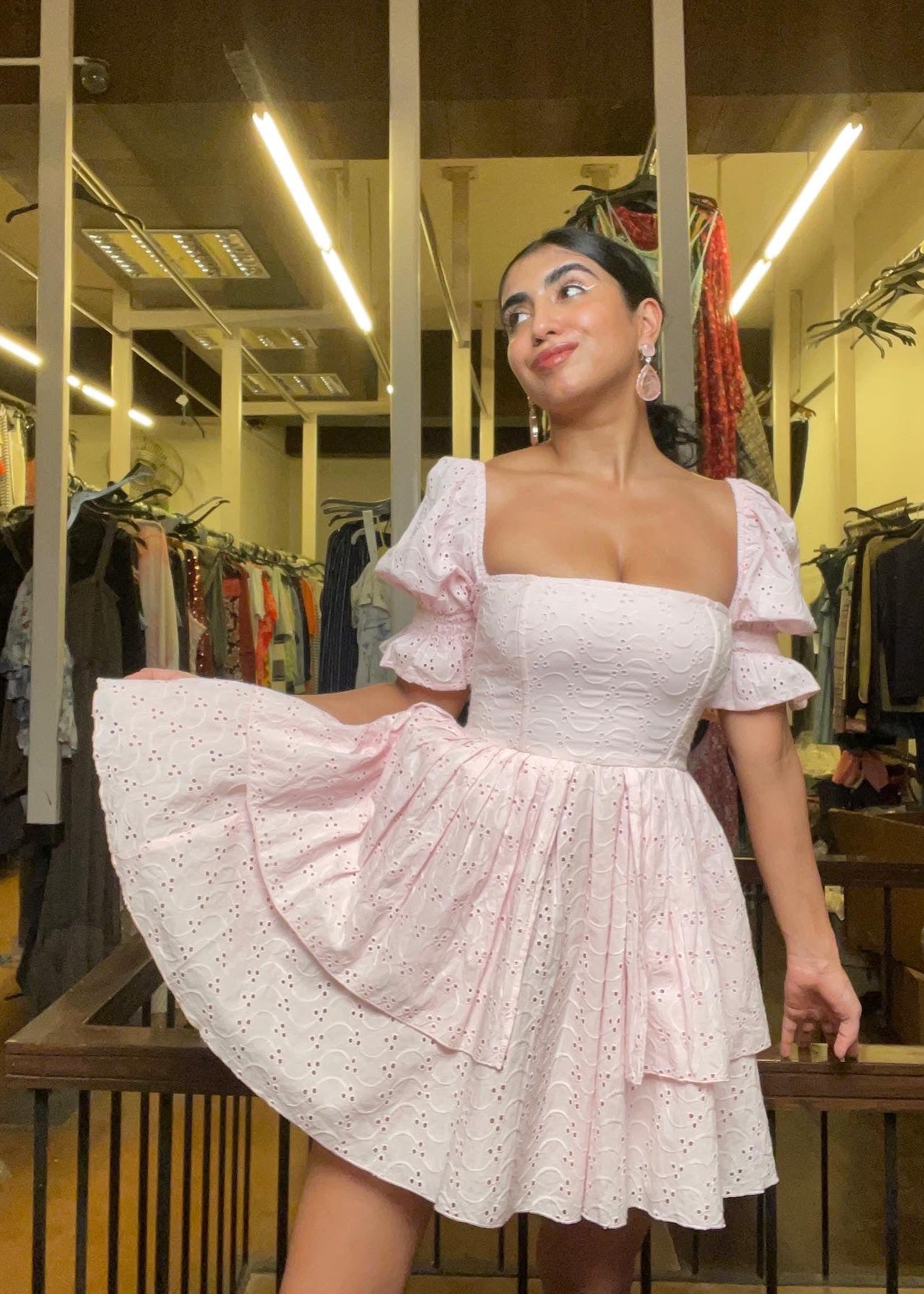 Pink Puff Corset Dress