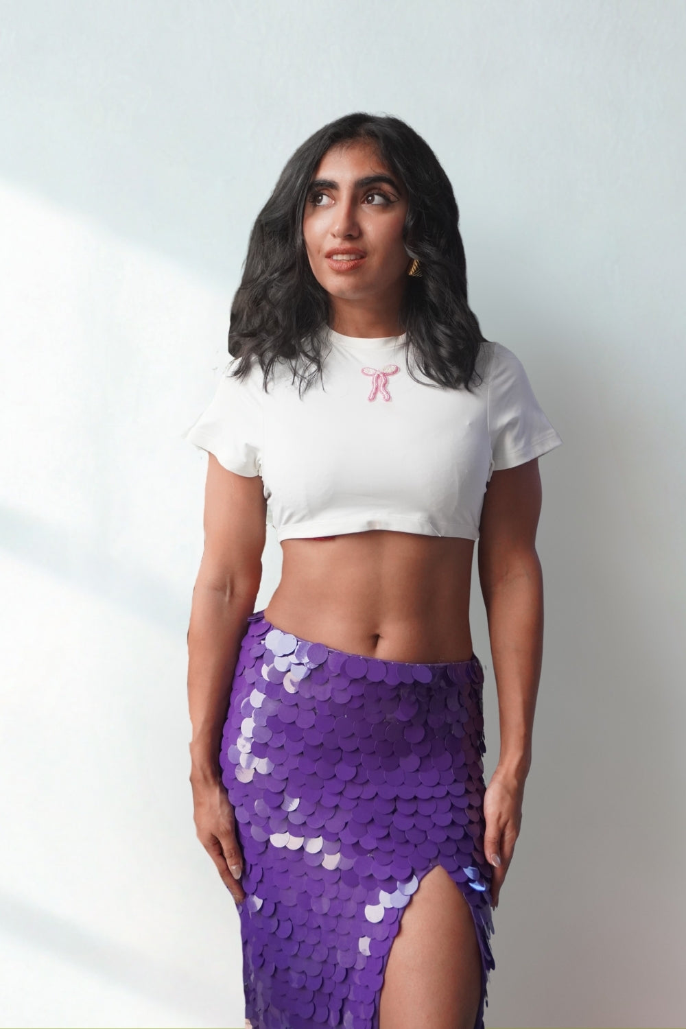 Lea X KYT White Baby Tee