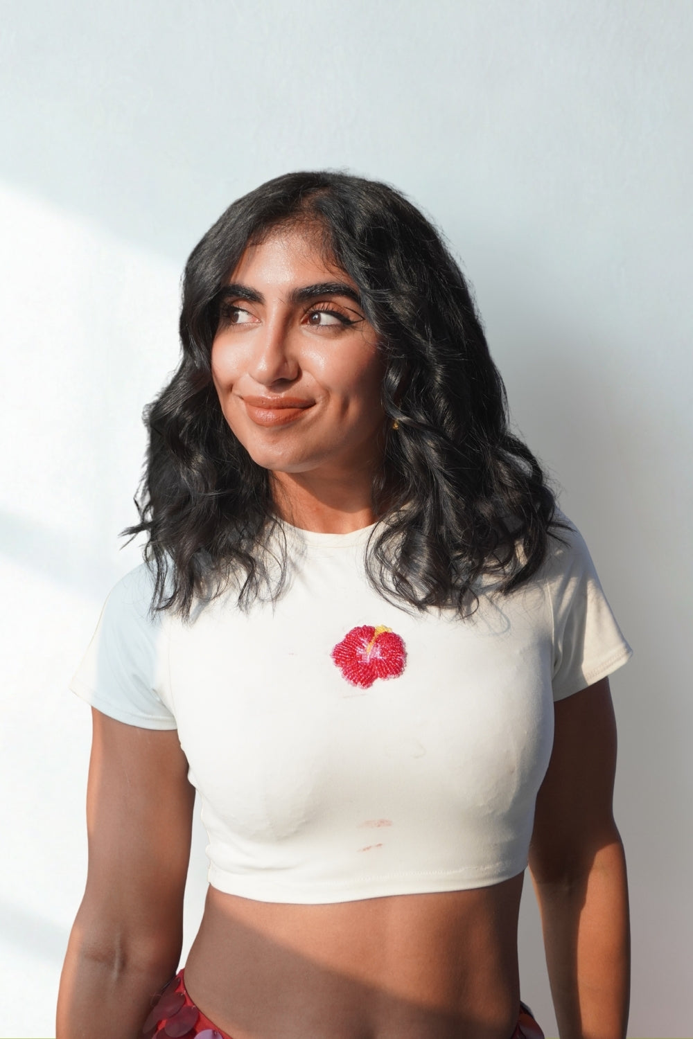 Lea X KYT White Baby Tee