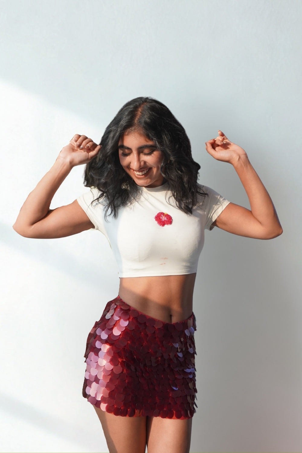 Lea X KYT White Baby Tee